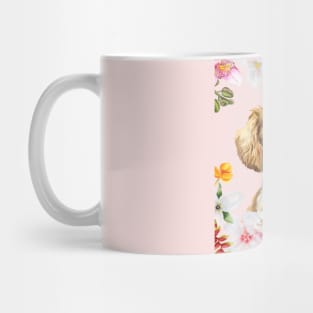 Cavalier King Charles Spaniel brings a rose Mug